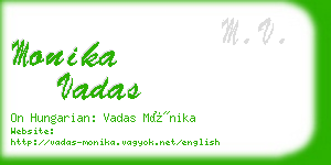 monika vadas business card